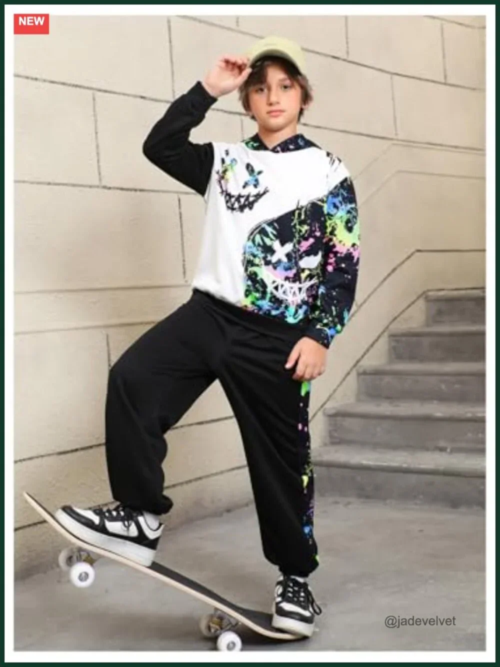 Boys 2 Piece Hoodie and Sweatpants Set Tracksuit Long Sleeve Graphic Print